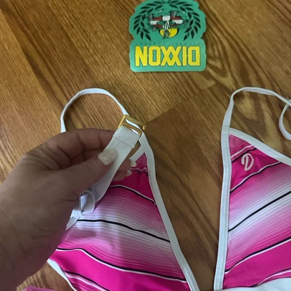 NEW Dixxon Triangle Micro Bikini Tropical Floral Bikini Set - Picture 2 of 5